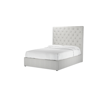 Rosalie 150cm Double Ottoman Bed in Pumice House Basket Weave