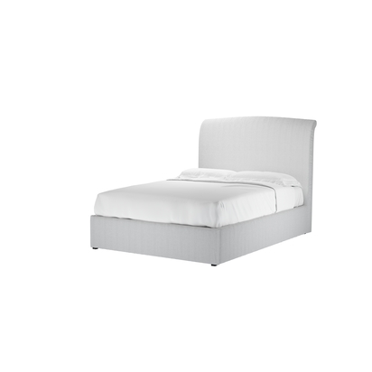 Thea Double Ottoman Bed in Pumice House Herringbone Weave