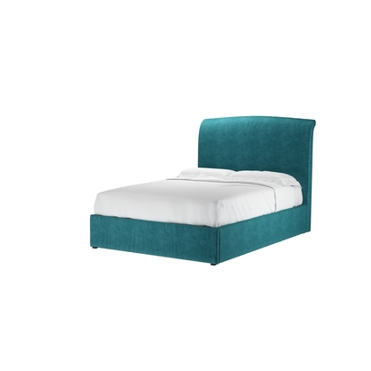Thea Double Ottoman Bed in Neptune Smart Velvet