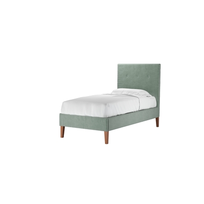 Avery 130cm Single Bed in Sage Smart Velvet