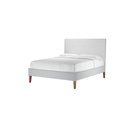 Avery 130cm King Bed in Pumice House Herringbone Weave
