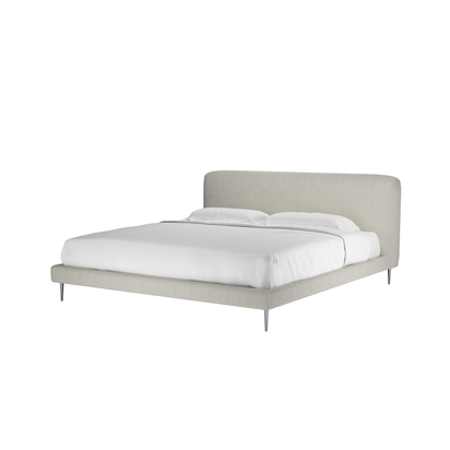 Lucy Super King Bed in Clay House Herringbone Weave