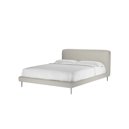 Lucy King Bed in Clay House Herringbone Weave