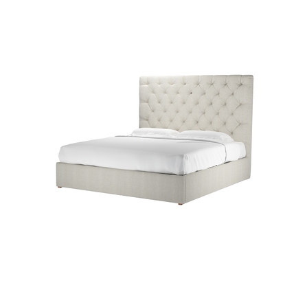 Rosalie 150cm Super King Ottoman Bed in Clay House Basket Weave