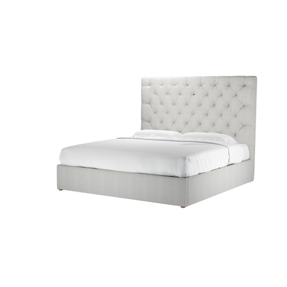 Rosalie 150cm Super King Ottoman Bed in Pumice House Basket Weave