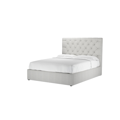 Rosalie 130cm King Ottoman Bed in Pumice House Basket Weave