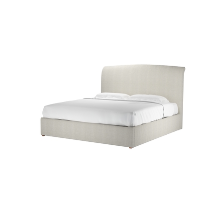 Thea Super King Ottoman Bed in Clay House Basket Weave