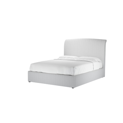 Thea King Ottoman Bed in Pumice House Herringbone Weave