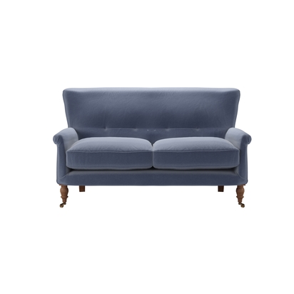 Alderney 2 Seat Sofa in Sapphire Smart Velvet