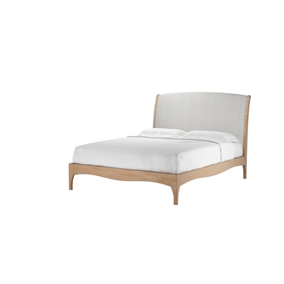 Emilia King Bed in Pumice House Basket Weave