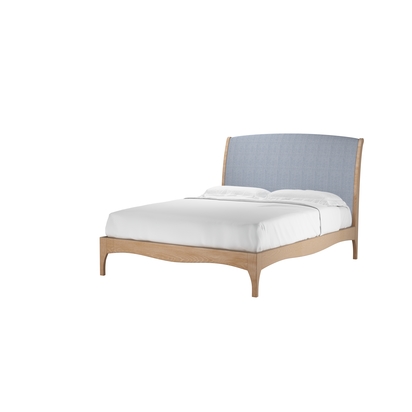 Emilia King Bed in Uniform House Herringbone Weave
