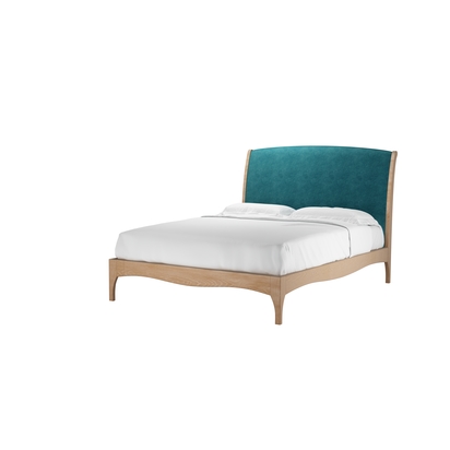 Emilia King Bed in Neptune Smart Velvet