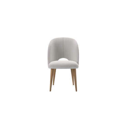 Darcy Dining Chair in Alabaster Brushed Linen Cotton