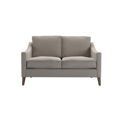 Iggy 2 Seat Sofa (breaks down) in Stone Brushed Linen Cotton