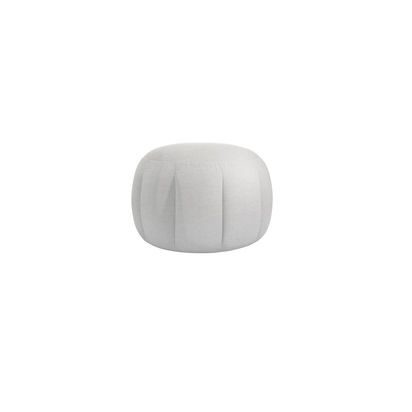 Harper Round Footstool in Pumice House Basket Weave