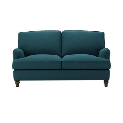 Bluebell 2 Seat Sofa Bed in Evergreen Brushed Linen Cotton