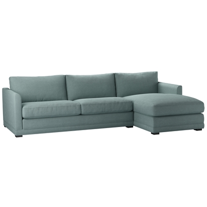 Aissa Large RHF Chaise Storage Sofa in Holkham Norfolk Cotton