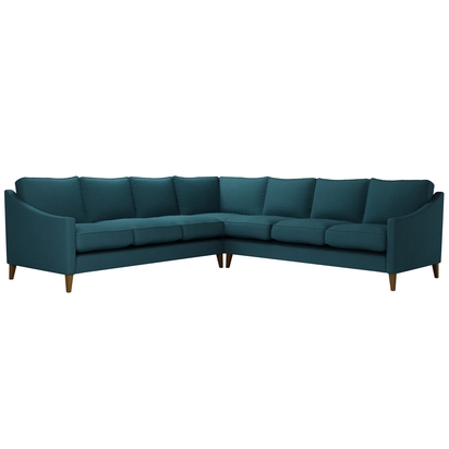 Iggy Large Corner Sofa in Evergreen Brushed Linen Cotton