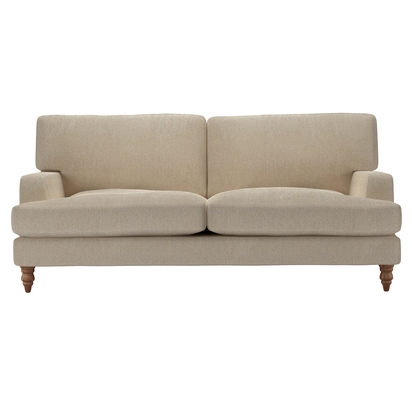 Isla 3 Seat Sofa in Cashew Baylee Viscose Linen