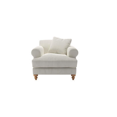 Teddy Armchair in Clay House Herringbone Weave
