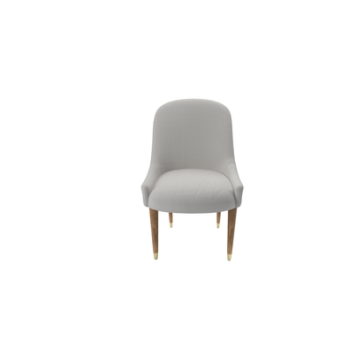 Arabella Dining Chair in Alabaster Brushed Linen Cotton