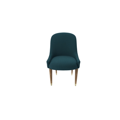 Arabella Dining Chair in Evergreen  Brushed Linen Cotton