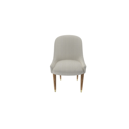 Arabella Dining Chair in Clay House Herringbone Weave