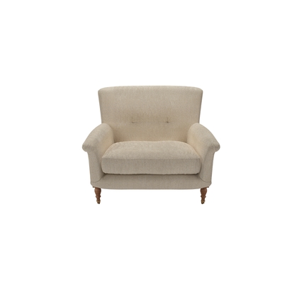 Alderney Loveseat in Cashew Baylee Viscose Linen