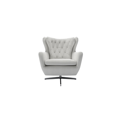 Ernest Swivel Armchair in Pumice House Basket Weave