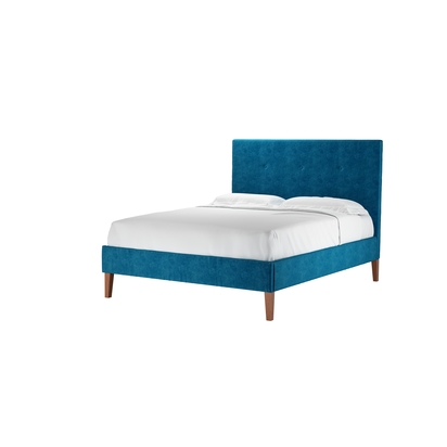 Avery 130cm King Bed in Scuba Smart Velvet