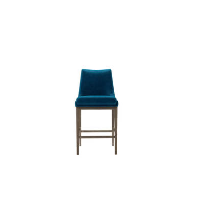 Basil Bar Stool in Scuba Smart Velvet