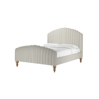 Bella King Bed in Clay House Herringbone Weave