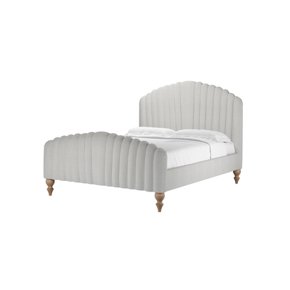Bella King Bed in Pumice House Basket Weave