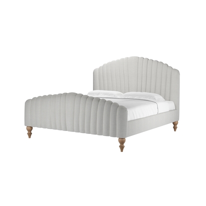Bella Super King Bed in Pumice House Basket Weave