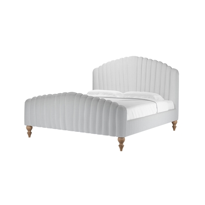 Bella Super King Bed in Pumice House Herringbone Weave