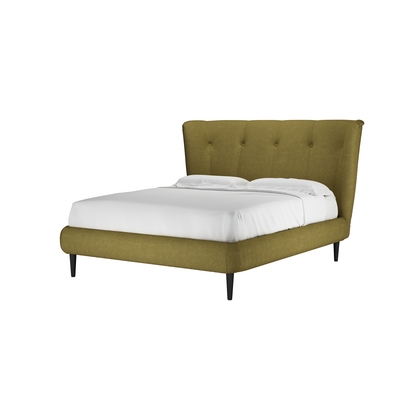 Audrey King Bed in Mossymere Norfolk Cotton