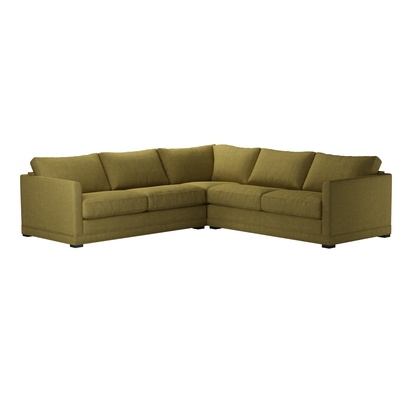 Aissa Medium Corner Sofa in Mossymere Norfolk Cotton