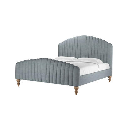 Bella Super King Bed in Cornflower Silky Jacquard Weave