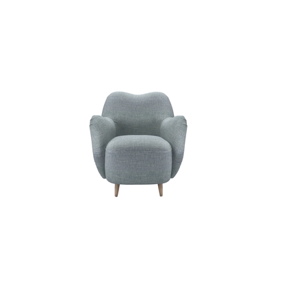 Ginger Armchair in Cornflower Silky Jacquard Weave
