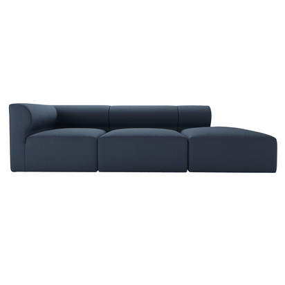 Cohen RHF Modular Sofa in Midnight Blue Brushed Linen Cotton