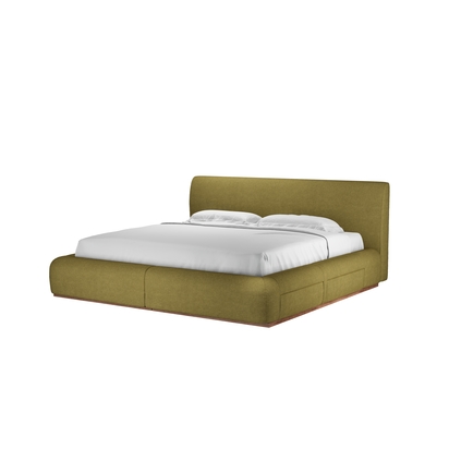 Sunday Super King Divan Bed in Mossymere Norfolk Cotton