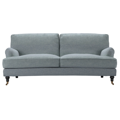 Bluebell 3 Seat Sofa (breaks down) in Cornflower Silky Jacquard Weave