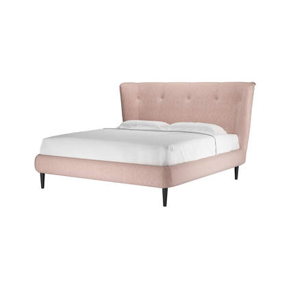 Audrey Super King Bed in Pavilion Pink Brushstroke