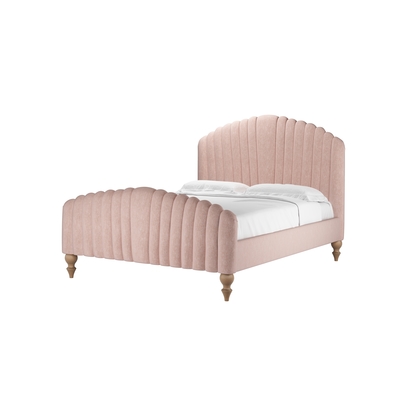Bella King Bed in Pavilion Pink Brushstroke