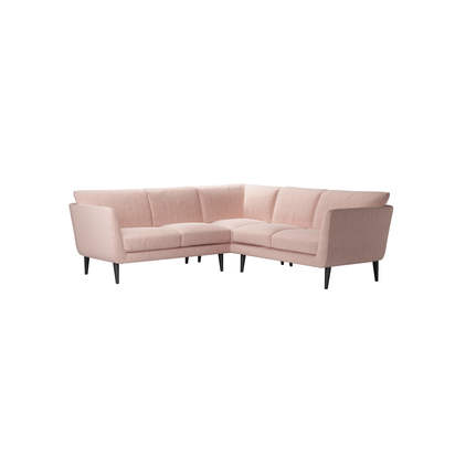 Holly Small Corner Sofa in Pavilion Pink Brushstroke