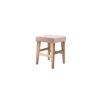 Buttons Short Stool in Pavilion Pink Brushstroke