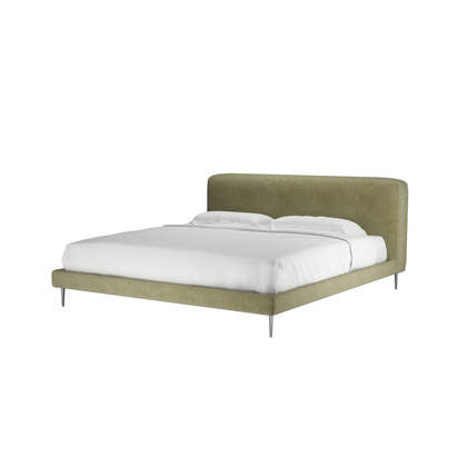 Lucy Super King Bed in Urban Nature Brushstroke
