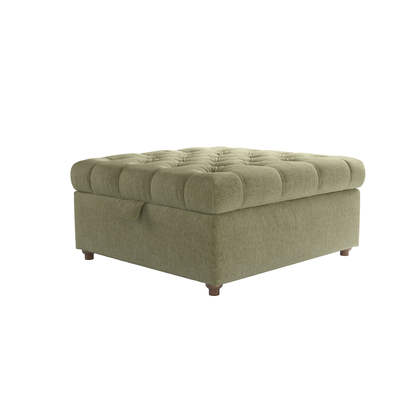Valentin Medium Square Storage Footstool in Urban Nature Brushstroke