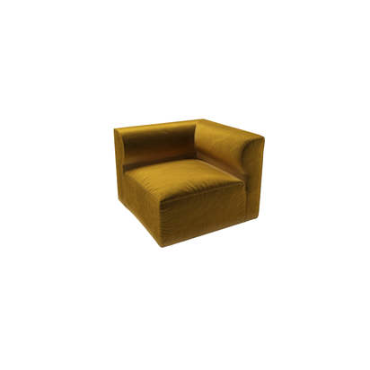 Cohen Corner Unit in Nefertiti Gold Cotton Matt Velvet
