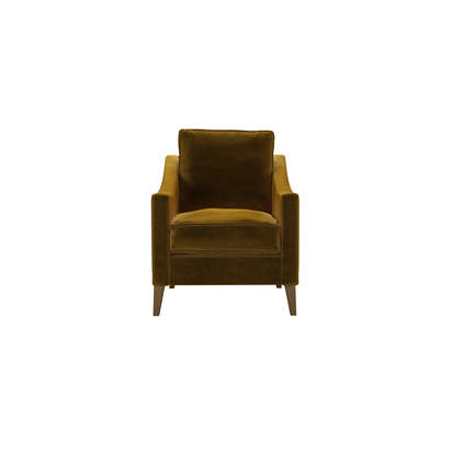 Iggy Armchair in Nefertiti Gold Cotton Matt Velvet